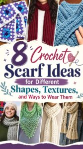 8 Crochet Scarf Ideas for Different Shapes, Textures, and Ways to Wear Them