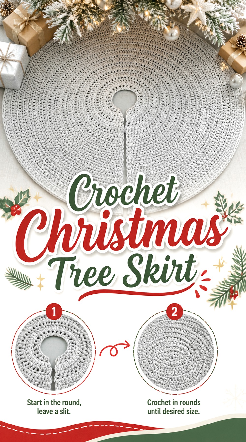 Crochet Christmas Tree Skirt