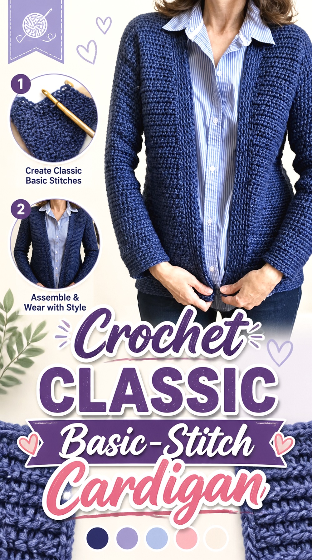 Crochet Classic Basic Stitch Cardigan