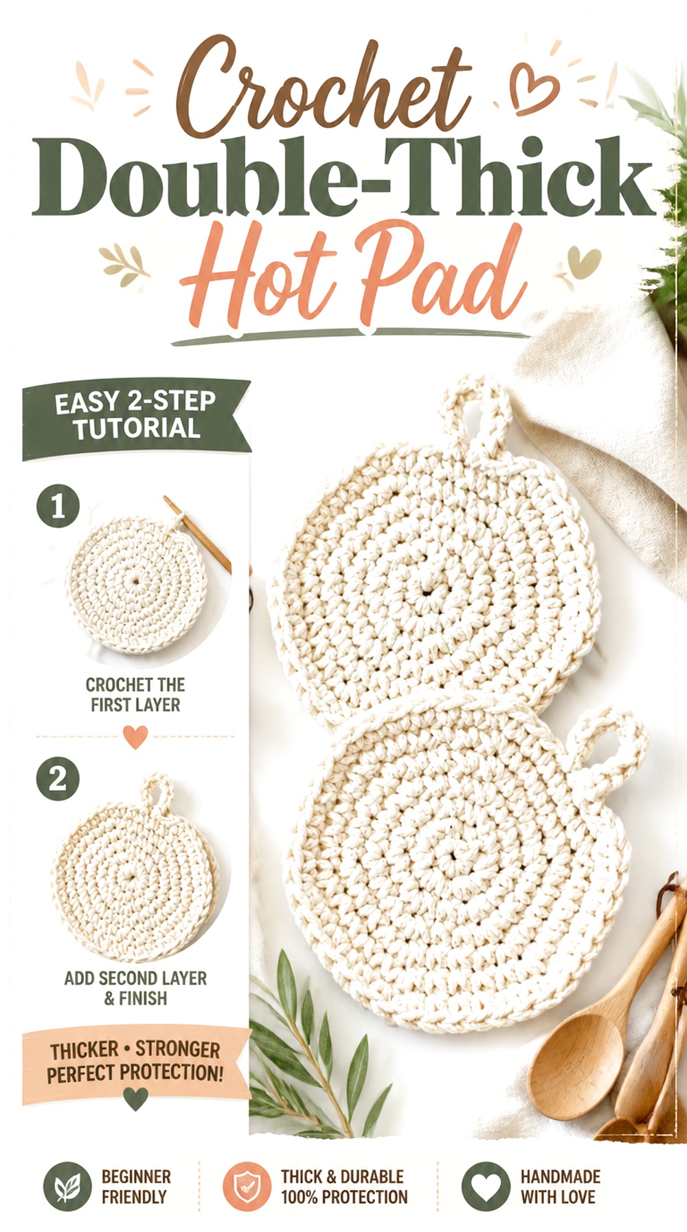 Crochet Double Thick Hot Pad