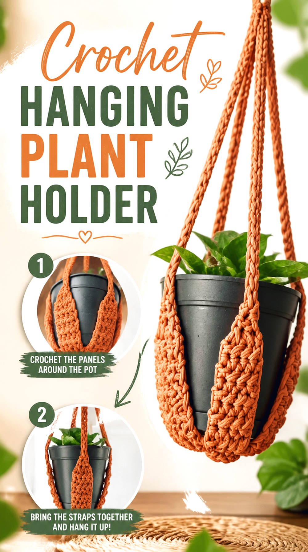 Crochet Hanging Plant Holder