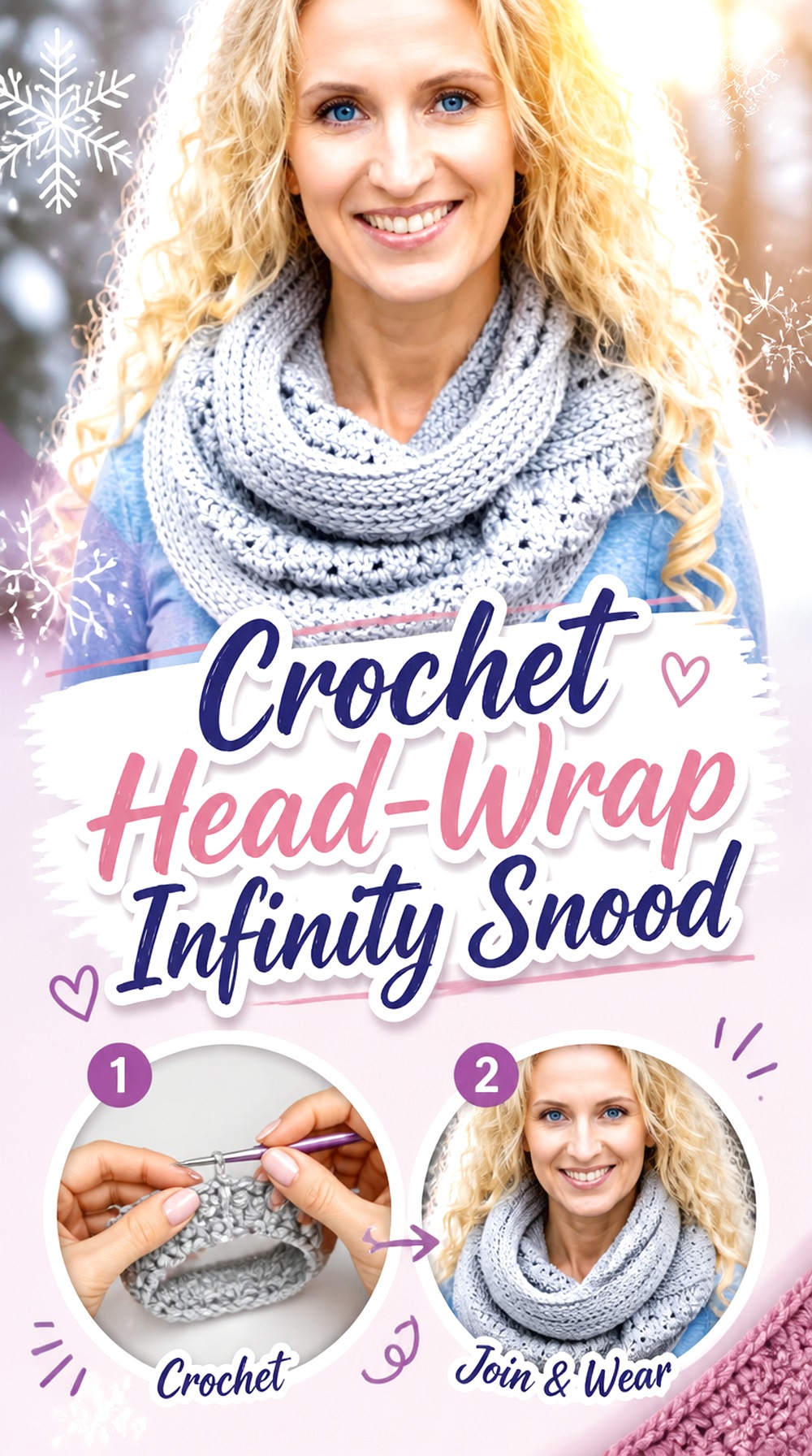 Crochet Head Wrap Infinity Snood