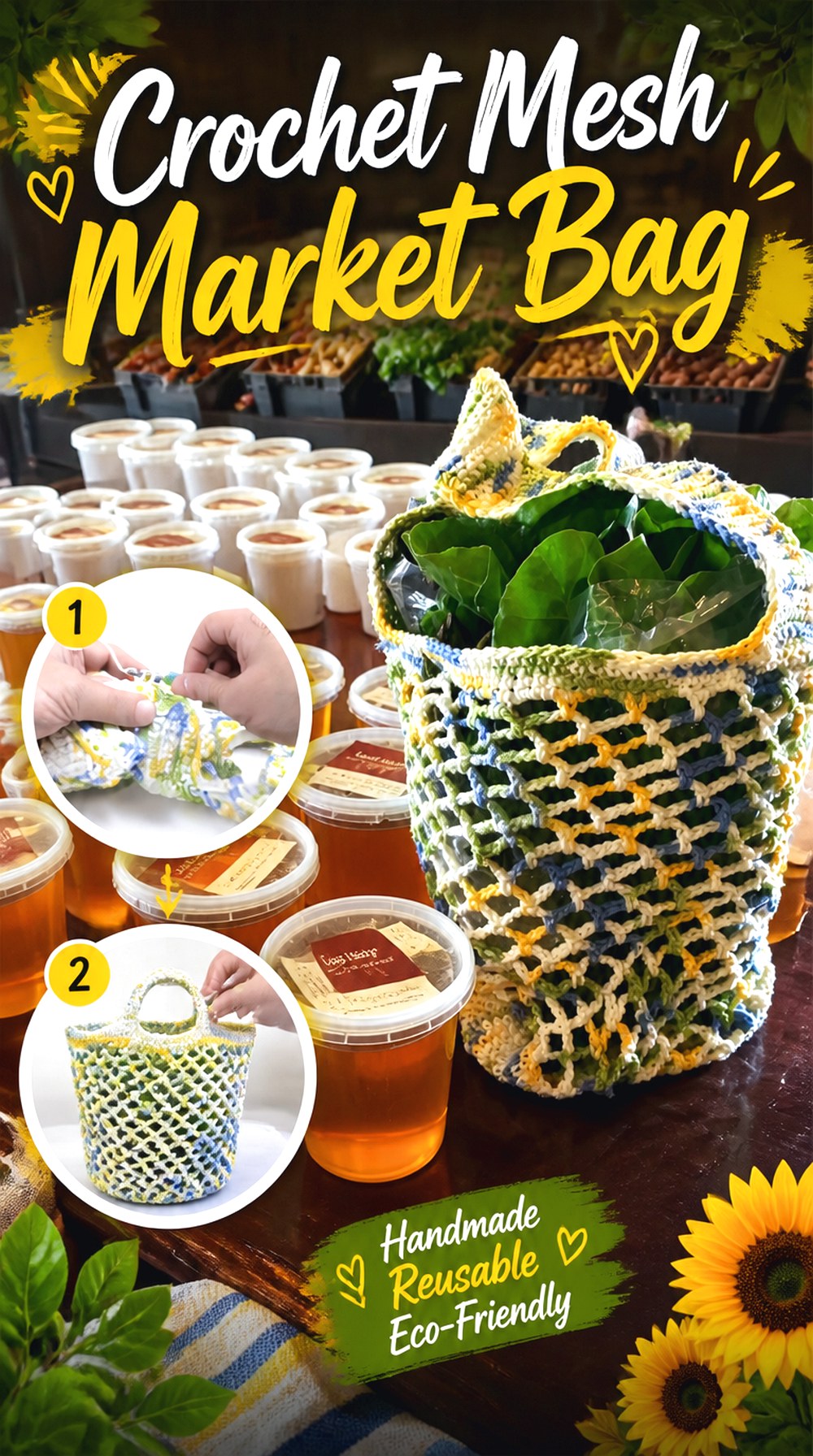 Crochet Mesh Market Bag