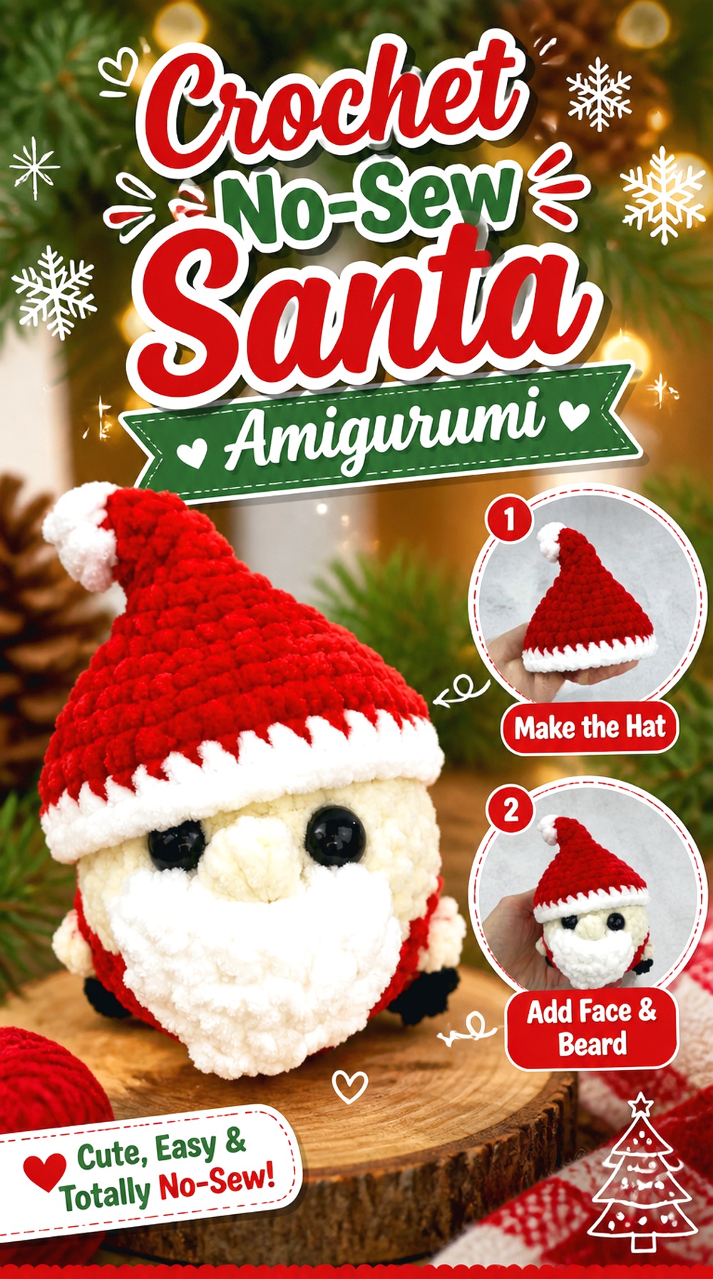 Crochet No Sew Santa Amigurumi