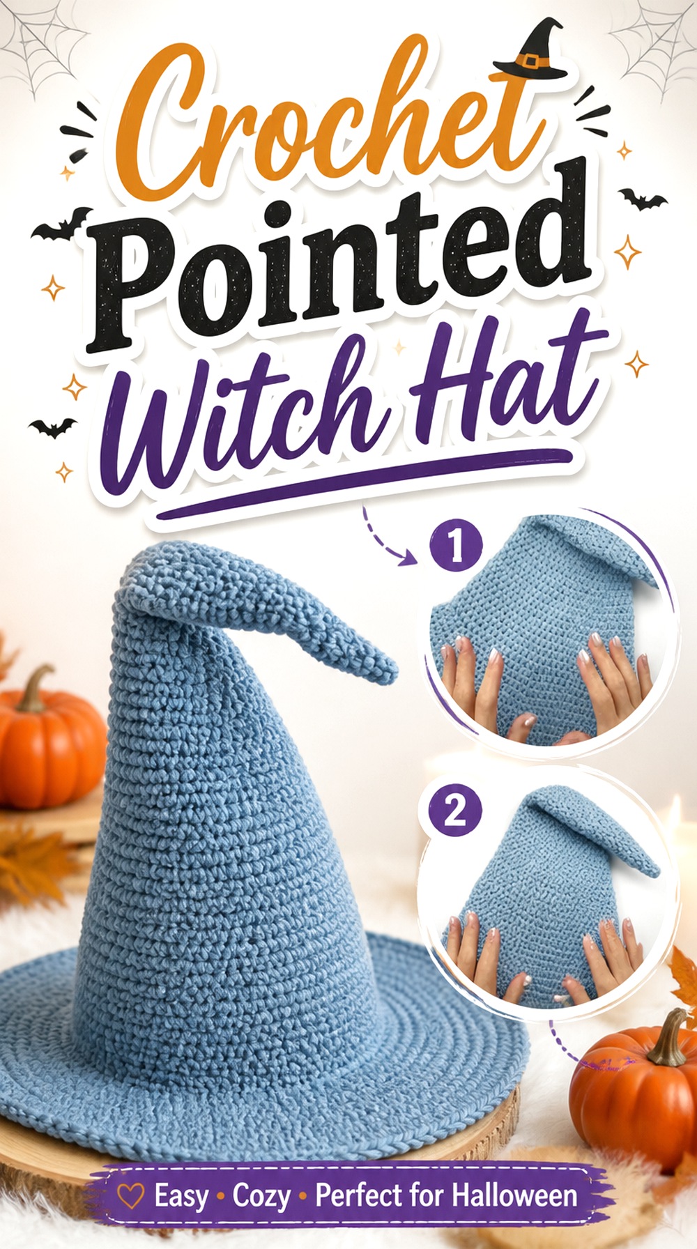 Crochet Pointed Witch Hat