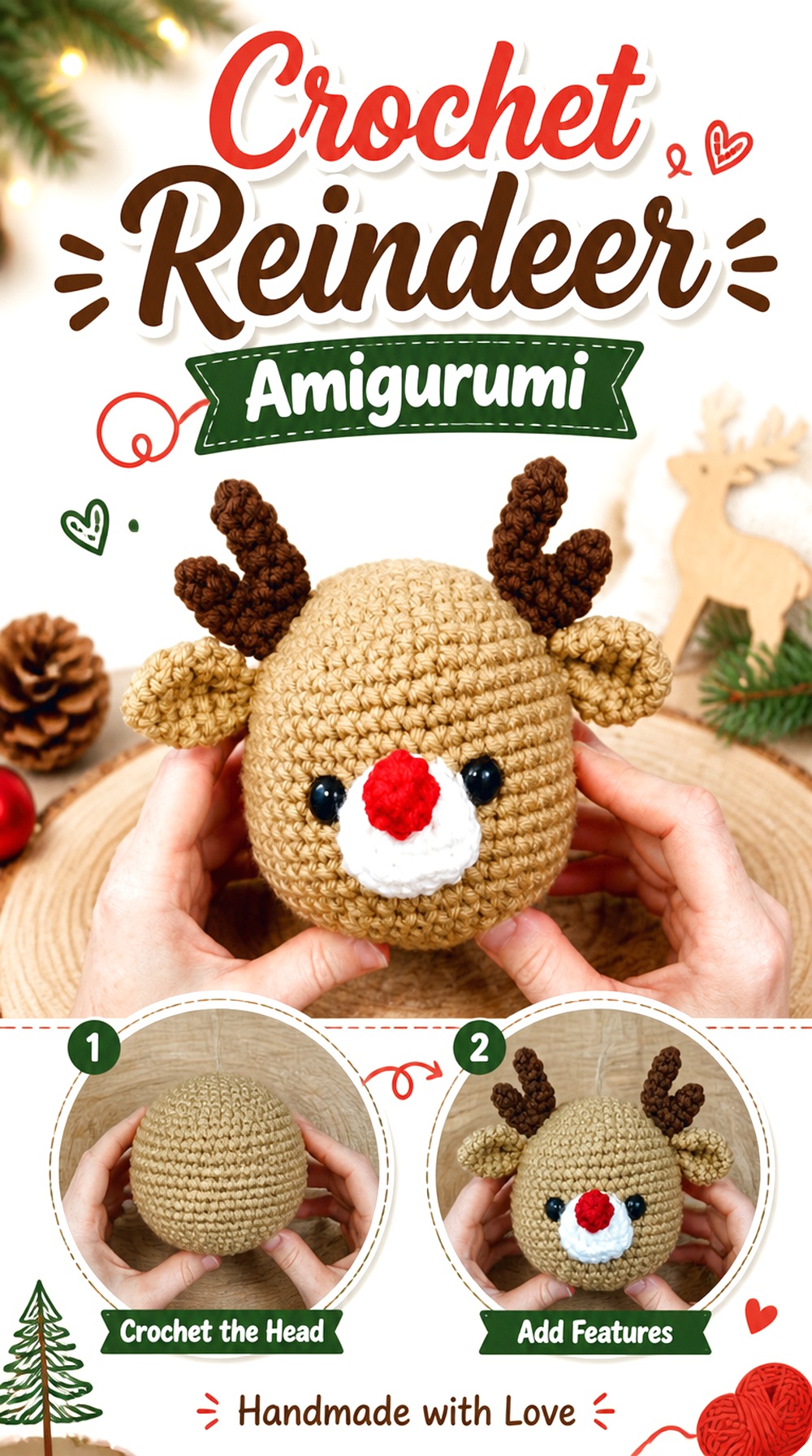 Crochet Reindeer Amigurumi