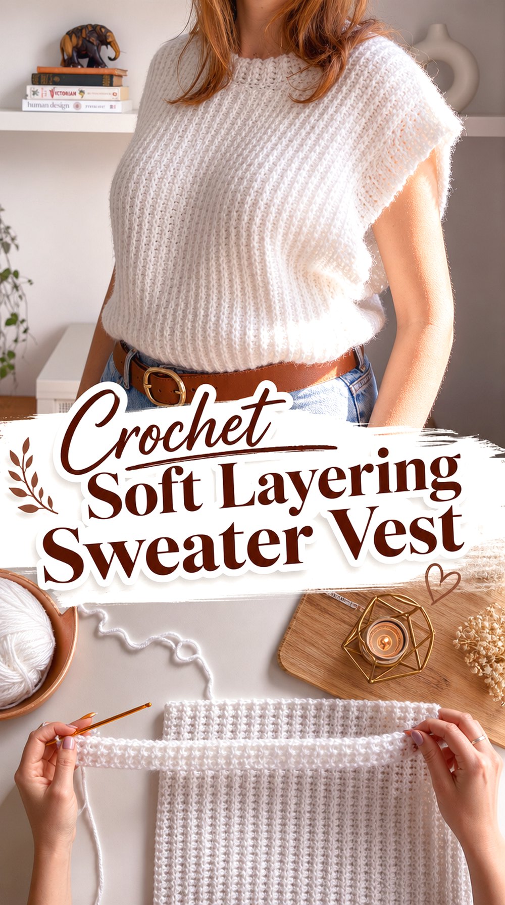 Crochet Soft Layering Sweater Vest