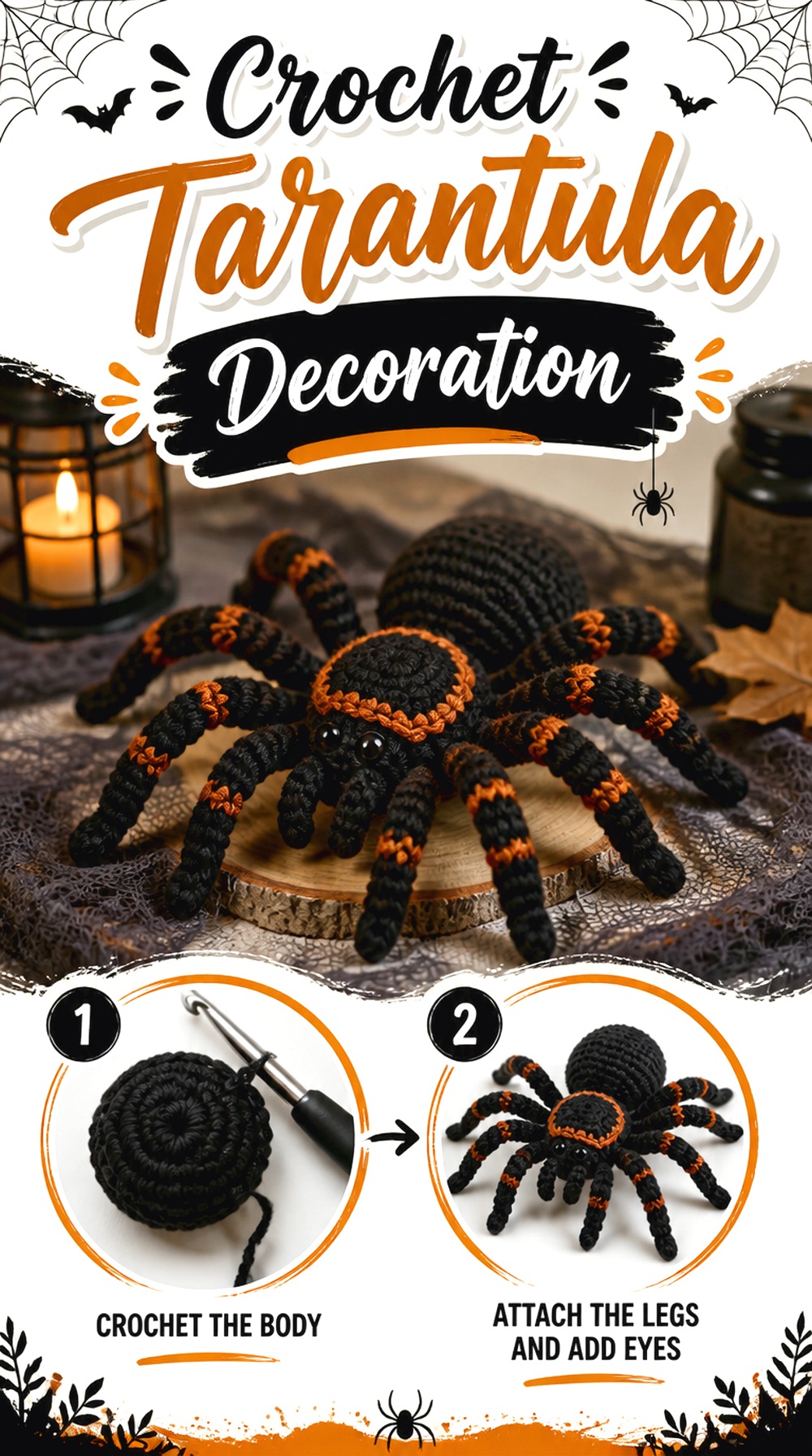 Crochet Tarantula Decoration