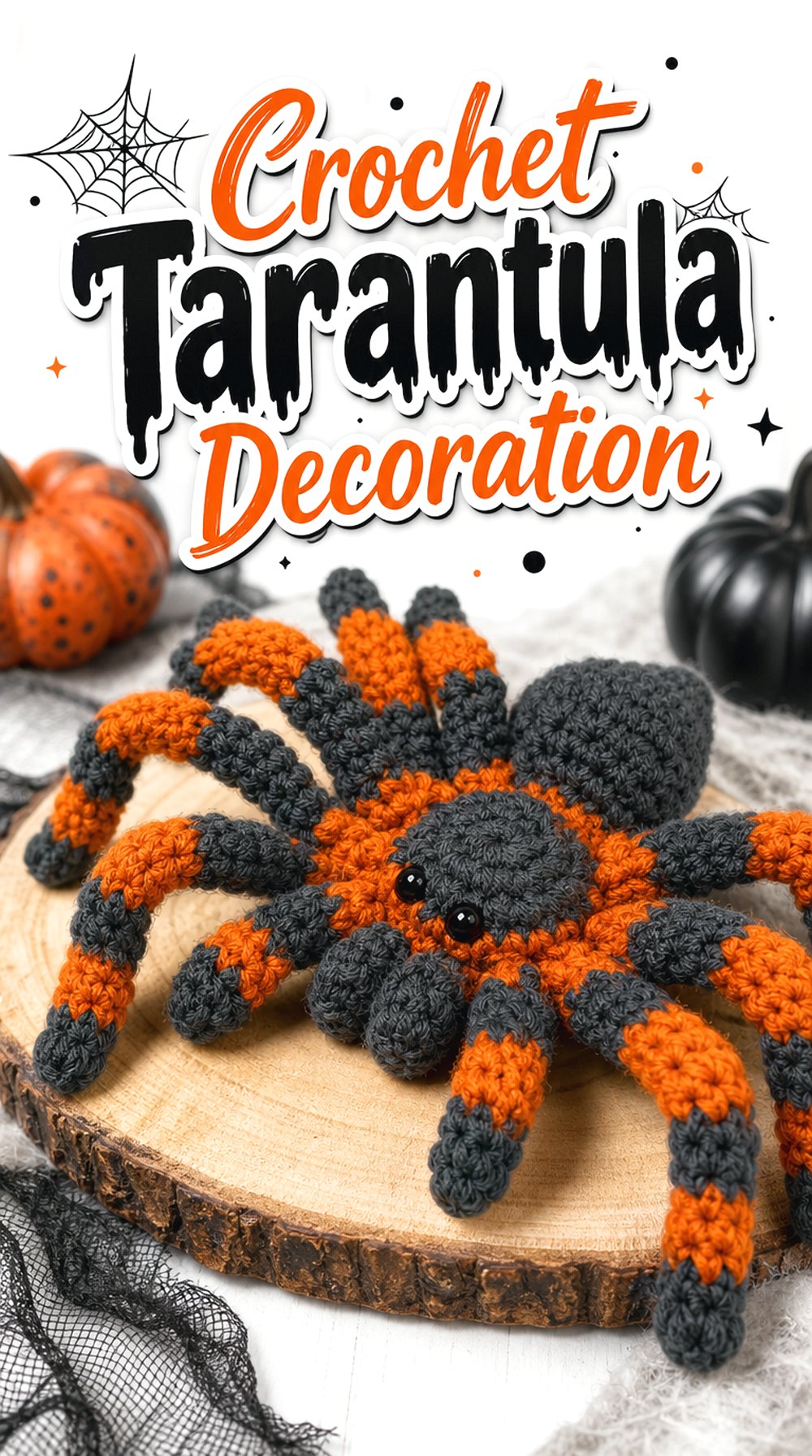 Crochet Tarantula Decoration