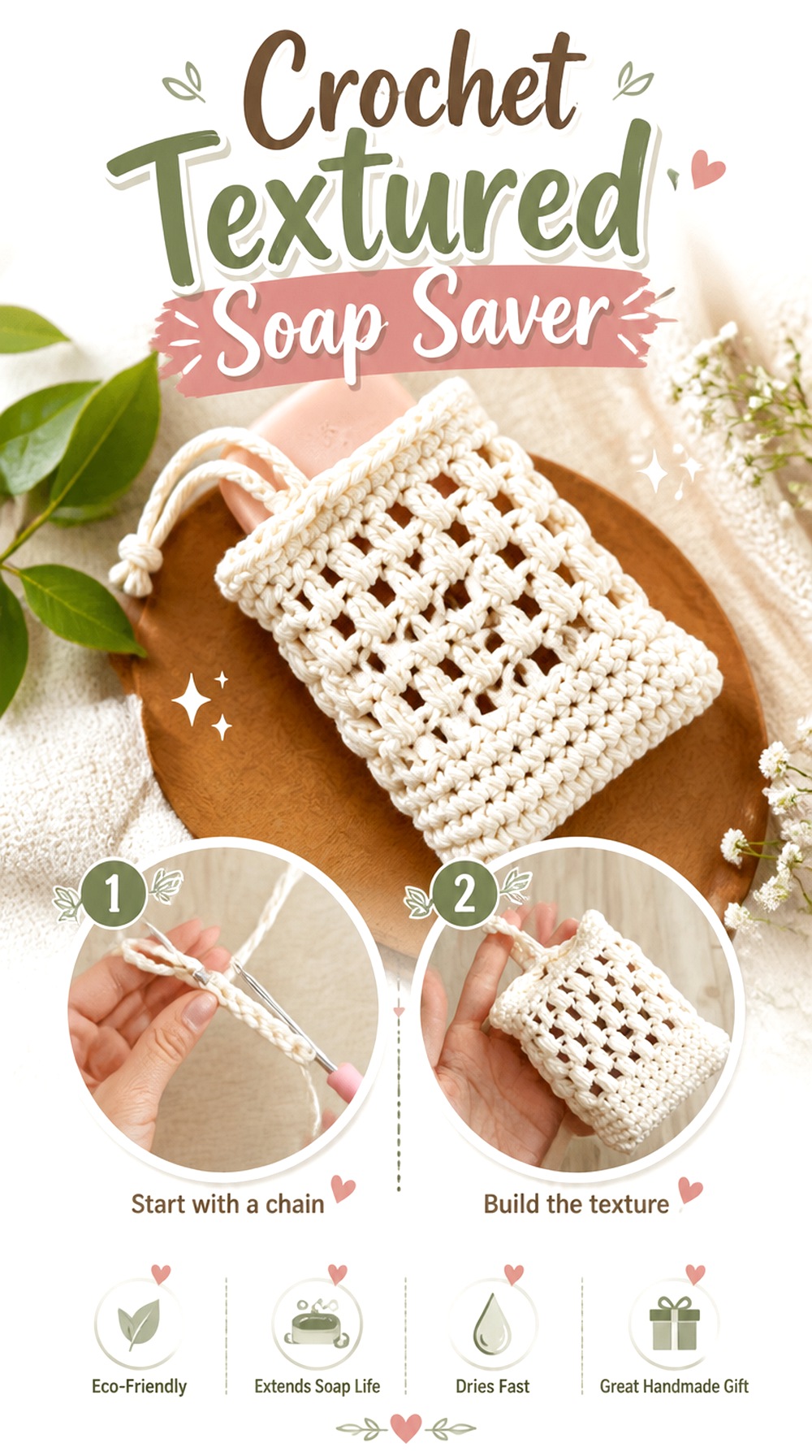 Crochet Textured Soap Saver