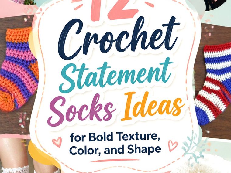 Crochet Statement Socks Ideas for Bold Texture, Color, and Shape