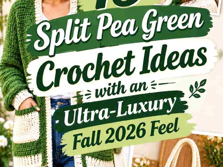 13 Split Pea Green Crochet Ideas That Look Expensive for Fall 2026