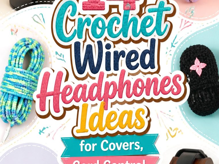 Crochet Wired Headphones Ideas for Covers, Cord Control, and Storage