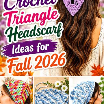 15 Crochet Triangle Headscarf Ideas for Fall 2026