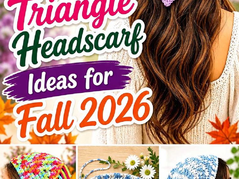 15 Crochet Triangle Headscarf Ideas for Fall 2026
