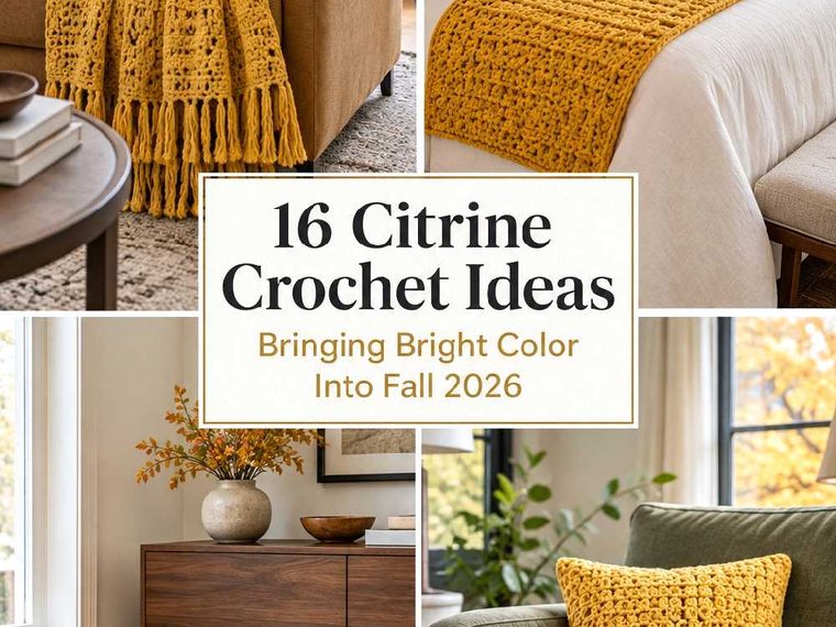 16 Citrine Crochet Ideas Bringing Bright Color Into Fall 2026