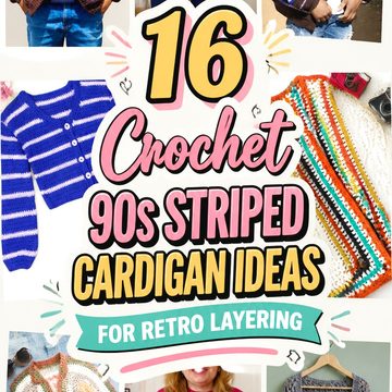 Crochet s Striped Cardigan Ideas for Retro Layering