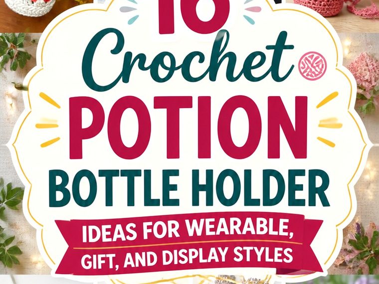 Crochet Potion Bottle Holder Ideas for Wearable, Gift, and Display Styles