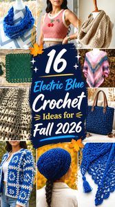 Electric Blue Crochet Ideas for Fall