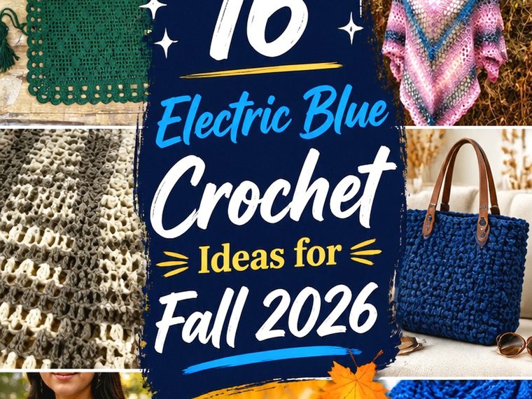Electric Blue Crochet Ideas for Fall