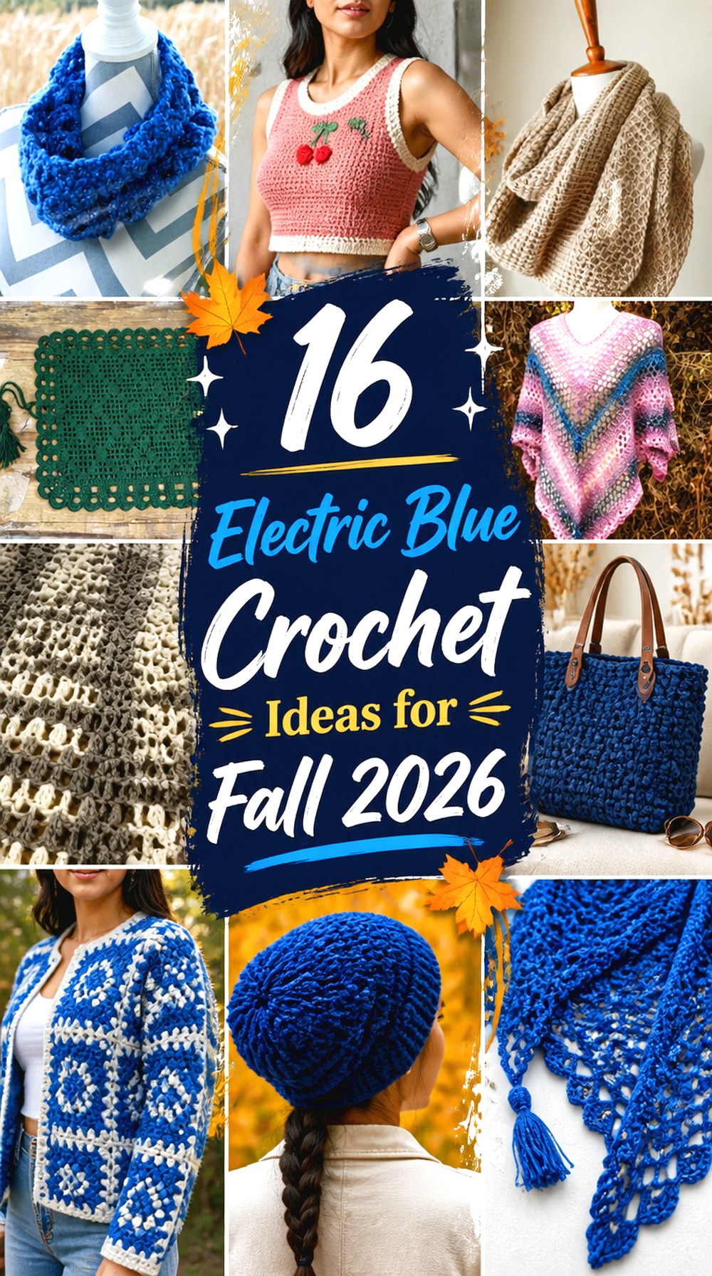 Electric Blue Crochet Ideas for Fall