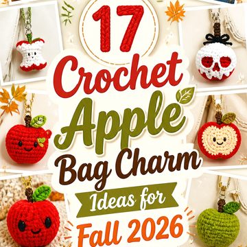 Crochet Apple Bag Charm Ideas for Fall
