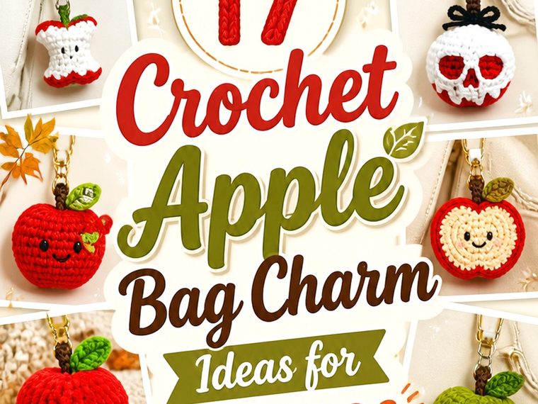Crochet Apple Bag Charm Ideas for Fall