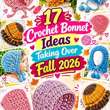 Crochet Bonnet Ideas Taking Over Fall