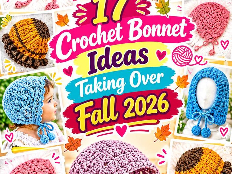 Crochet Bonnet Ideas Taking Over Fall