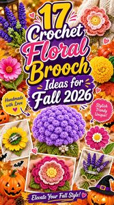 Crochet Floral Brooch Ideas for Fall