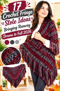 17 Crochet Fringe Stole Ideas Bringing Runway Drama to Fall 2026