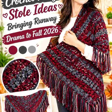17 Crochet Fringe Stole Ideas Bringing Runway Drama to Fall 2026