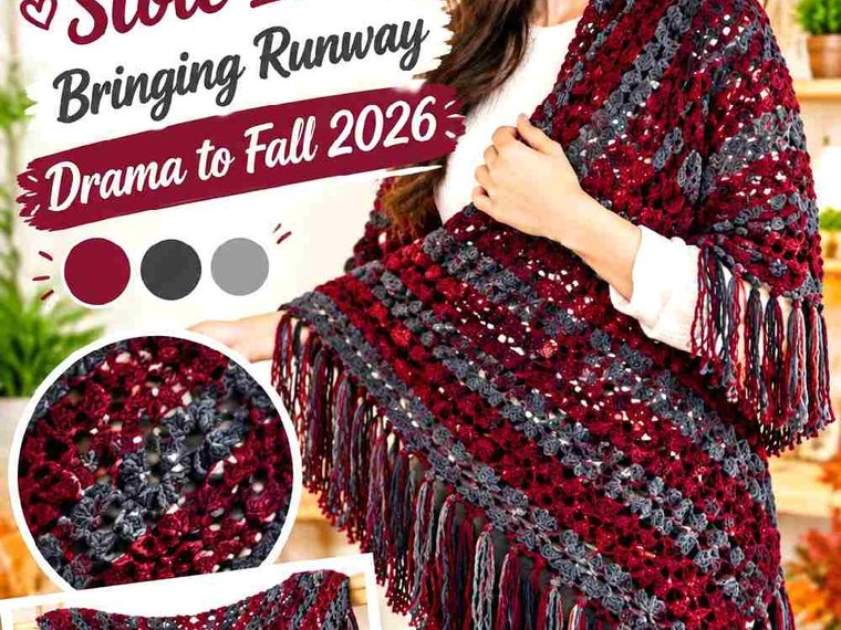 17 Crochet Fringe Stole Ideas Bringing Runway Drama to Fall 2026
