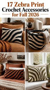 17 Zebra Print Crochet Accessories for Fall 2026