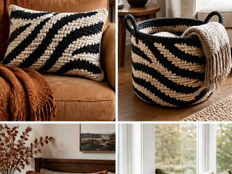 17 Zebra Print Crochet Accessories for Fall 2026