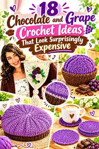 18 Chocolate and Grape Crochet Ideas That Look Surprisingly Expensive