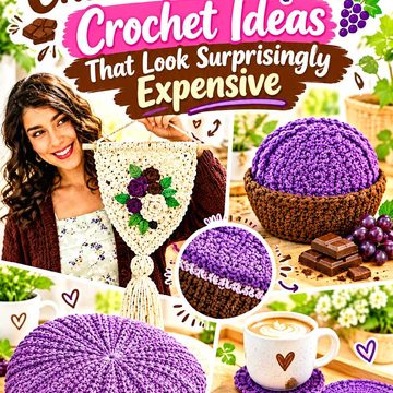 18 Chocolate and Grape Crochet Ideas That Look Surprisingly Expensive