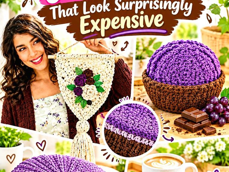 18 Chocolate and Grape Crochet Ideas That Look Surprisingly Expensive