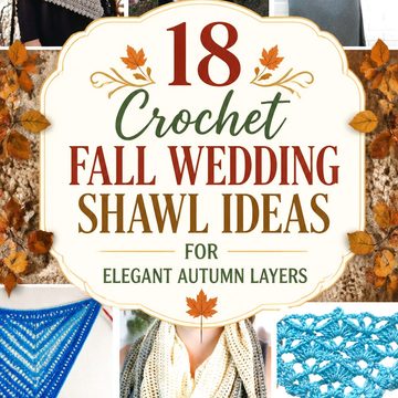 Crochet Fall Wedding Shawl Ideas for Elegant Autumn Layers