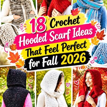 Crochet Hooded Scarf Ideas That Feel Perfect for Fall