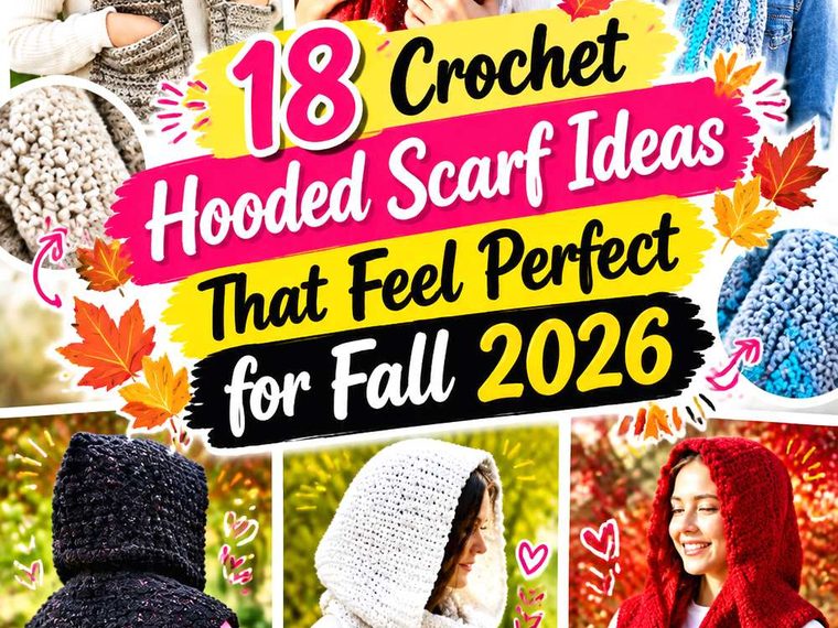 Crochet Hooded Scarf Ideas That Feel Perfect for Fall