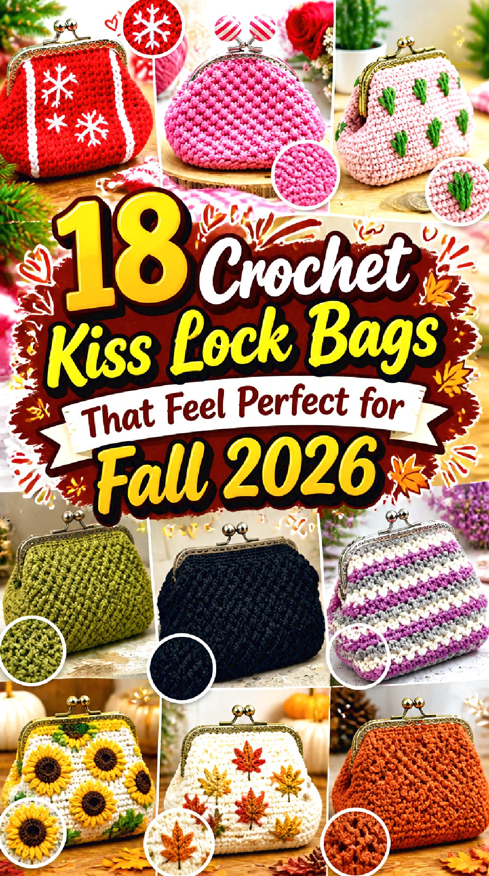 Crochet Kiss Lock Bags That Feel Perfect for Fall