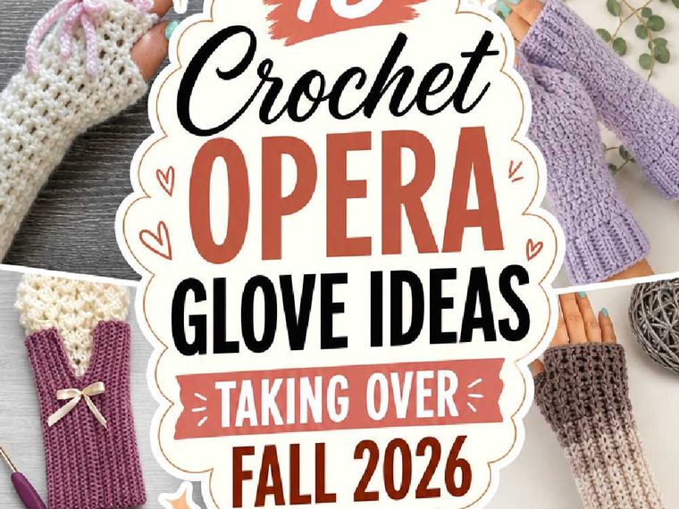 Crochet Opera Glove Ideas Taking Over Fall
