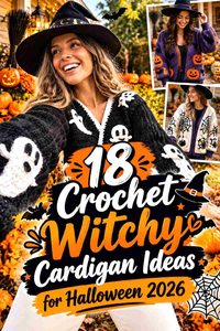 18 Crochet Witchy Cardigan Ideas for Halloween 2026
