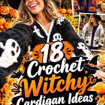 18 Crochet Witchy Cardigan Ideas for Halloween 2026