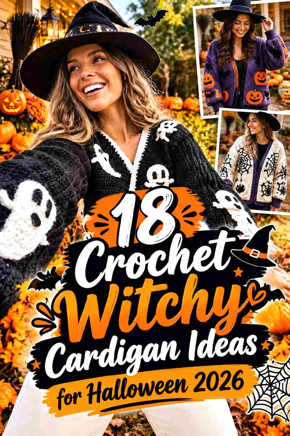 18 Crochet Witchy Cardigan Ideas for Halloween 2026