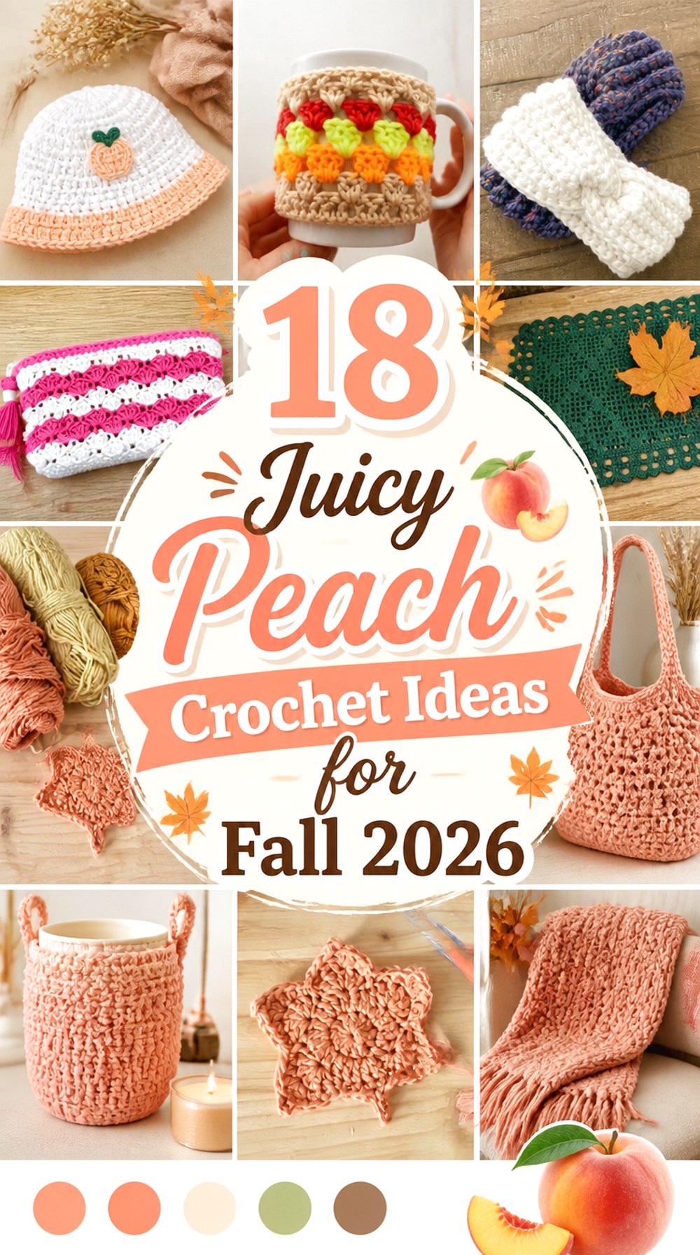 Juicy Peach Crochet Ideas for Fall