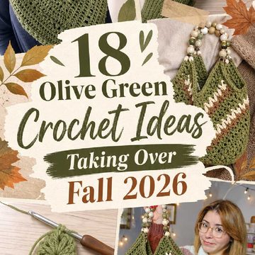 Olive Green Crochet Ideas Taking Over Fall