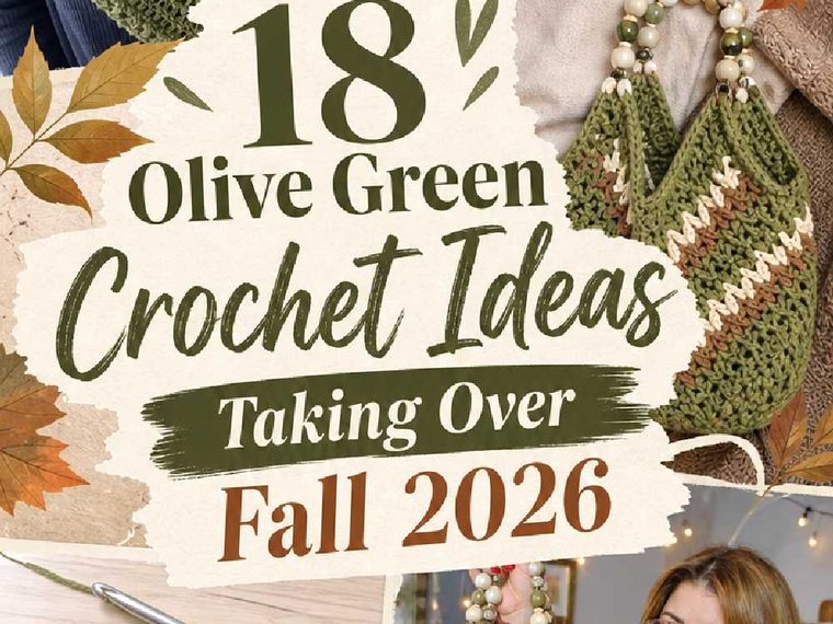 Olive Green Crochet Ideas Taking Over Fall