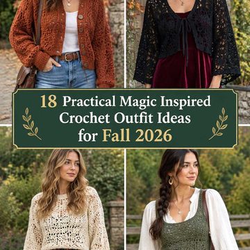 18 Practical Magic Inspired Crochet Outfit Ideas for Fall 2026